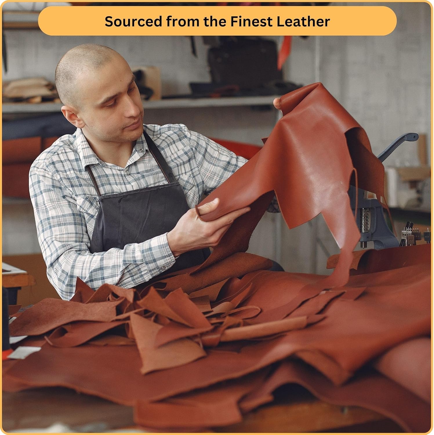 Genuine Leather Hide | 1.3-1.5 mm Thick | Full Grain Leather Sheet & Pieces for LeatherCrafting and Leatherworking Projects by Kozmo (Chocolate - Crocodile Embossed, 12"X24")