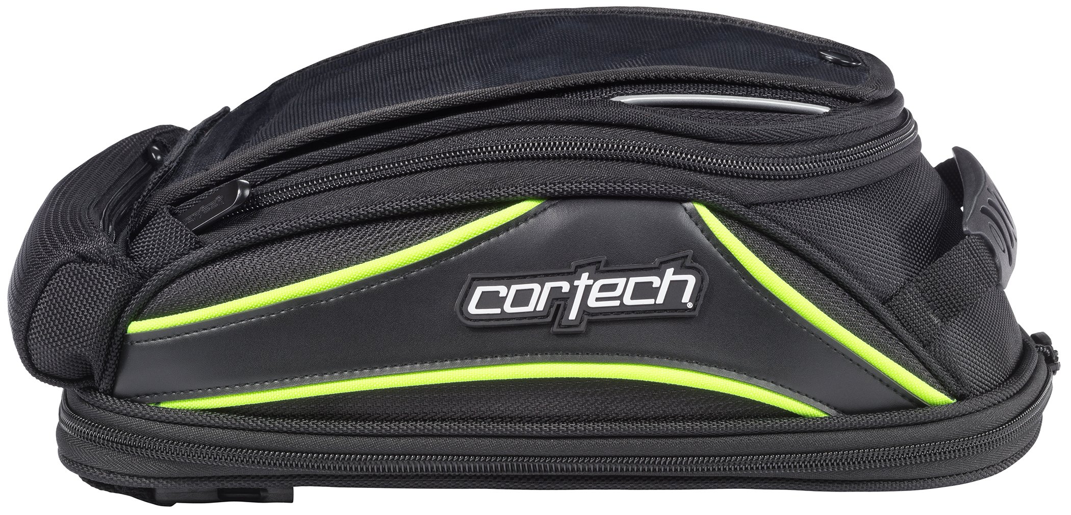 Cortech Super 2.0 Tank Bag (Black/Hi-Viz, One Size), 10 L