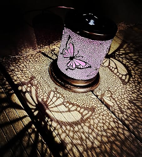 Miniatura 3 de Linterna solar decorativa de metal para exteriores, linterna colgante impermeable, linterna decorativa de metal ahuecada, delicada decoración de