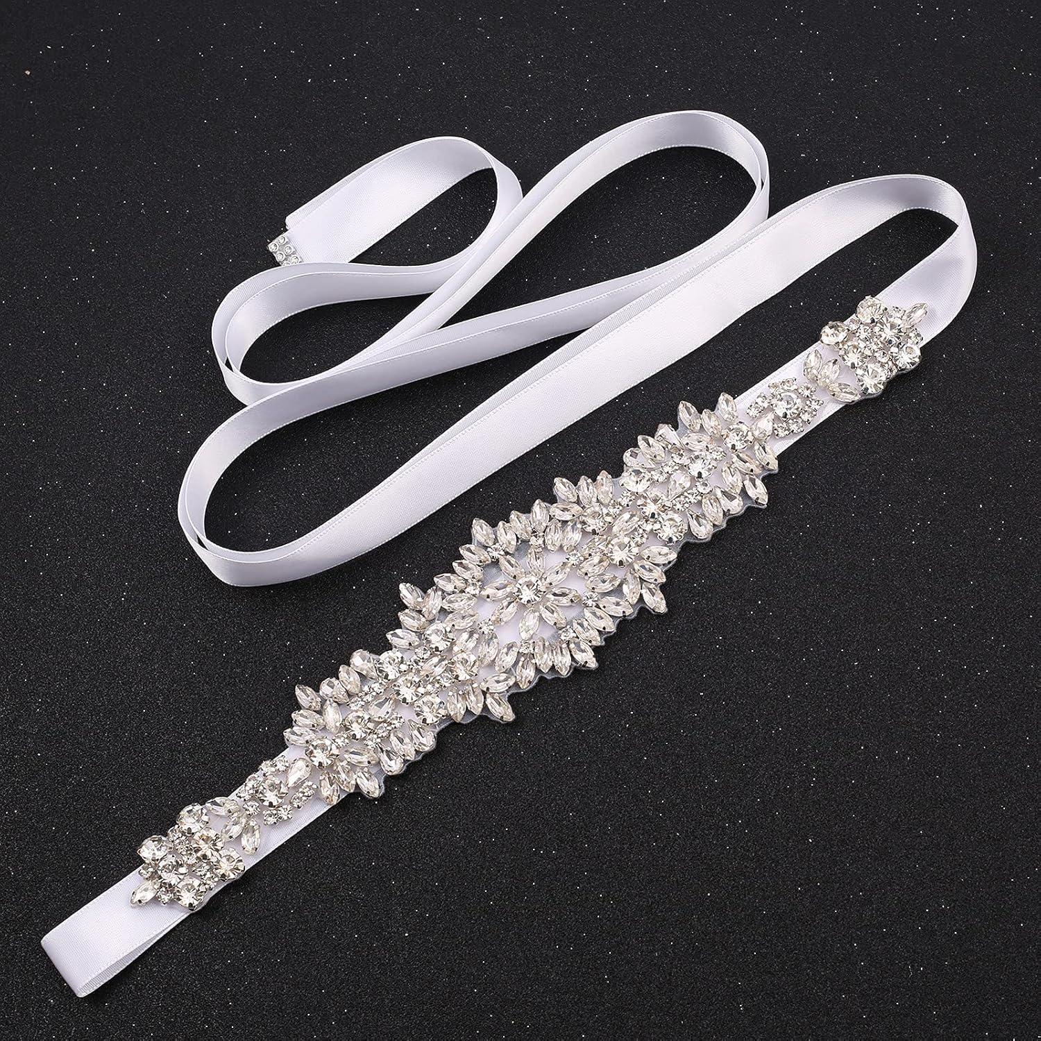 Bridal Belt Handmade Wedding Sash Belt with Rhinestones Crystal Pearls for Bridal Bridesmaid Gowns - Image 5
