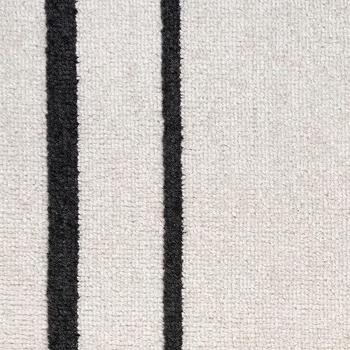 Vista 8 de Nourison Home Essentials - Alfombra contemporánea de 5 x 7 pies, color marfil/negro