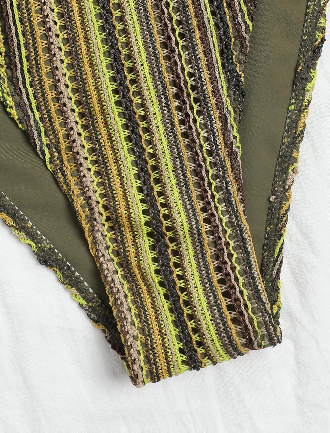 ZAFUL 2 Piece Triangle Bikini for Women Knitted Rope Halter Bikini Sets Sexy Bathing Suit Side Tie Swimsuits Beachwear - Image 7