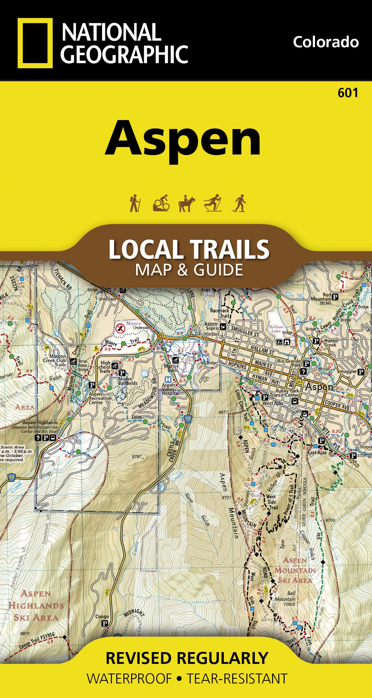 Aspen Map [Local Trails] (National Geographic Trails Illustrated Map, 601)