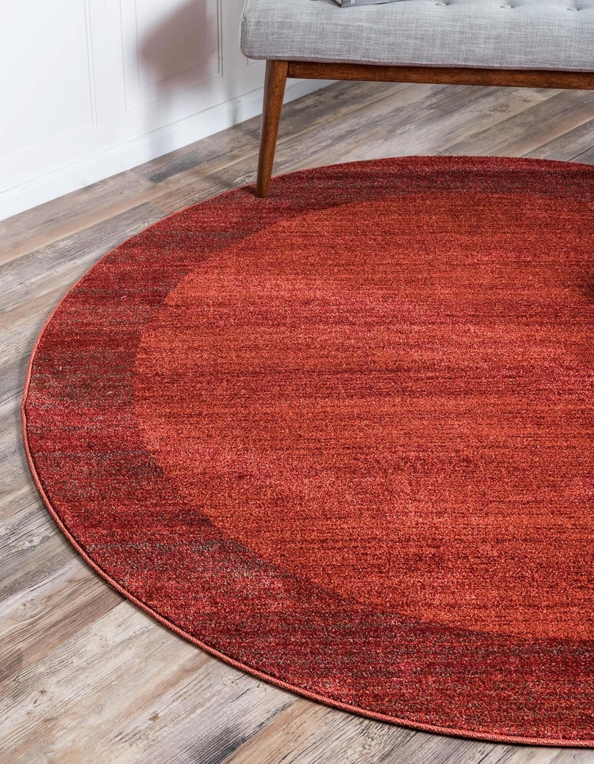 Angelica Collection Rug 8 Ft Round Terracotta
