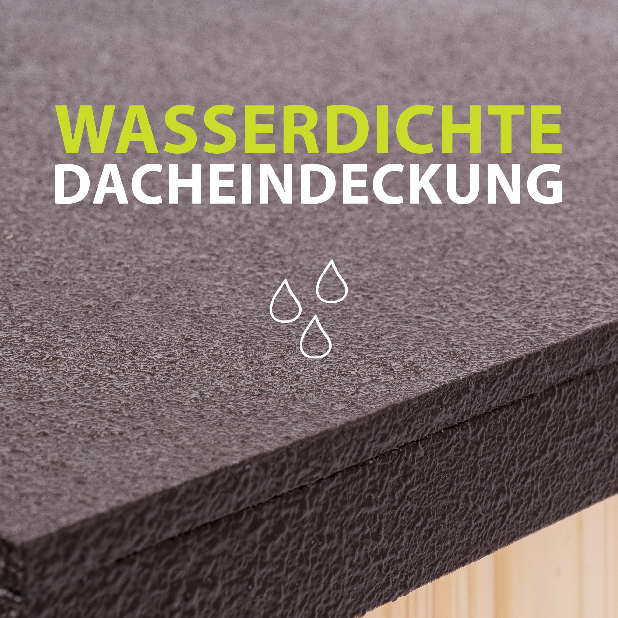 Ferplast Holz Hundehütte draußen – Isolierte Hundehütte für 4 Jahreszeiten, Wetterfest, Erhöhter Boden, Schutz vor Regen & Feuchtigkeit, 67 x 53 x 52,5 cm
