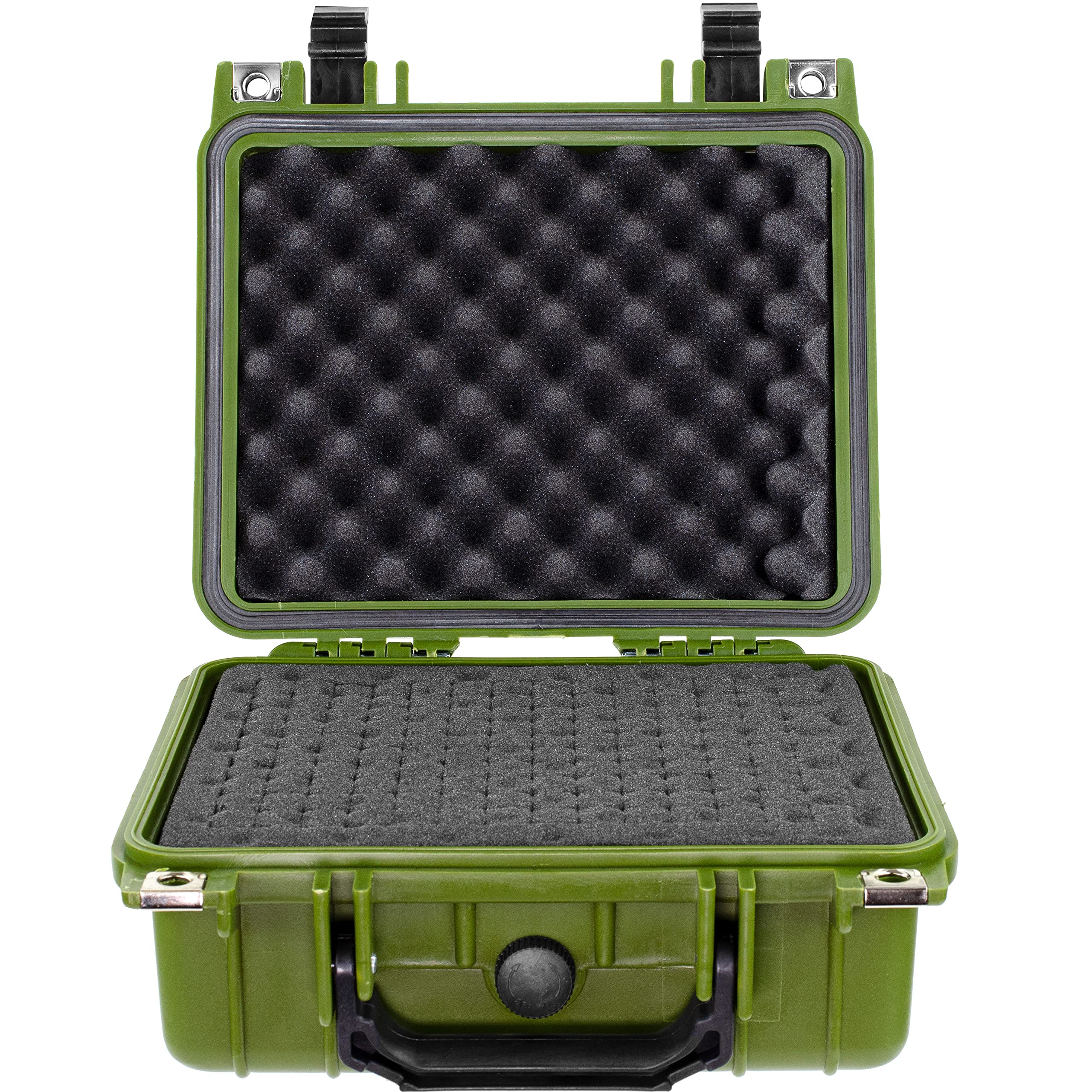 Eylar Small 10.62'' Gear, Equipment, custodia rigida per fotocamera impermeabile con schiuma standard TSA, Verde, Small 10.62", Da viaggio