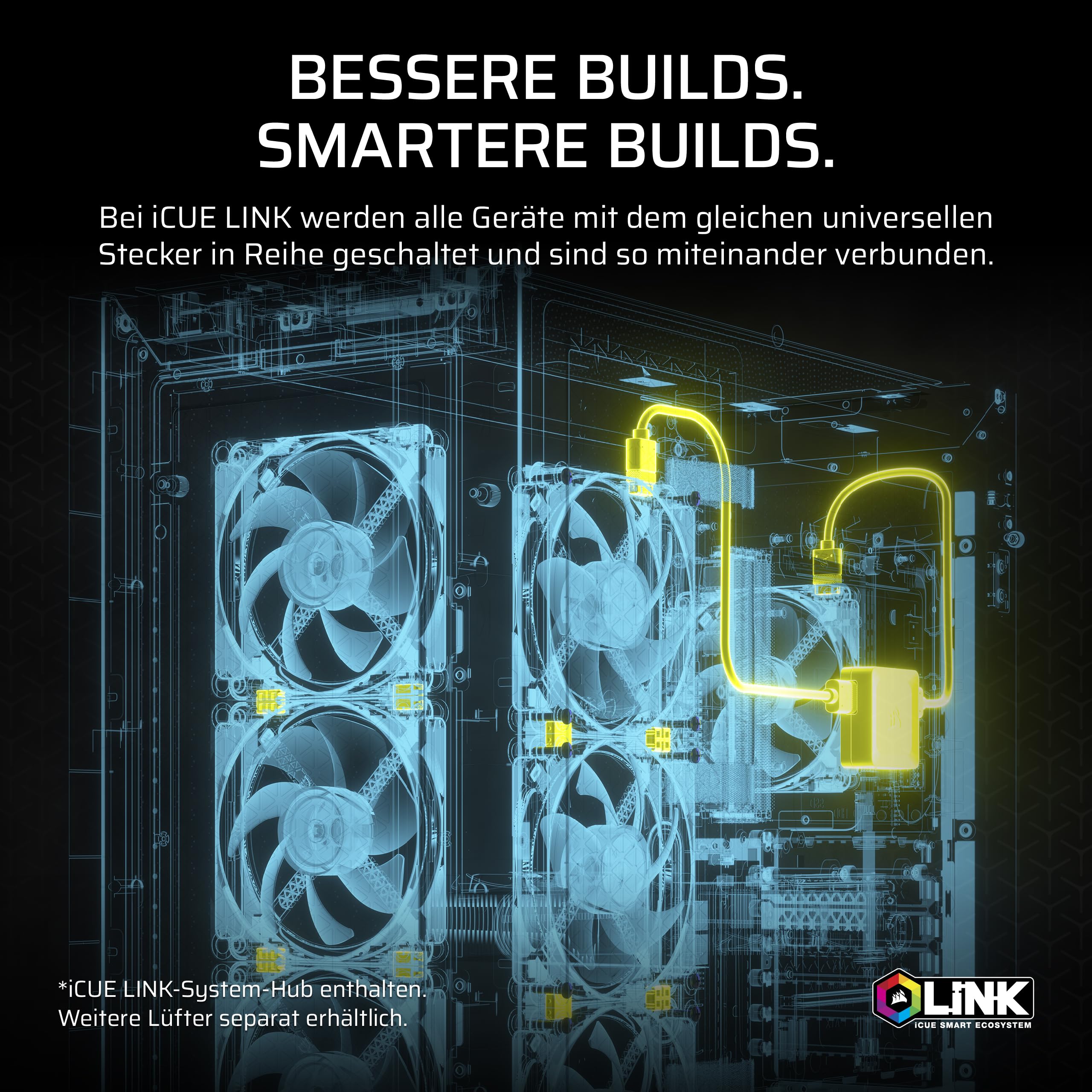 Corsair iCUE LINK Titan 360 RX LCD CPU-Flüssigkeitskühler – 360mm AIO – FlowDrive-Kühl-Engine – Intel LGA 1851/1700, AMD AM5/AM4 – 3X RX120 RGB-Lüfter – iCUE LINK-System-Hub Inbegriffen – Schwarz