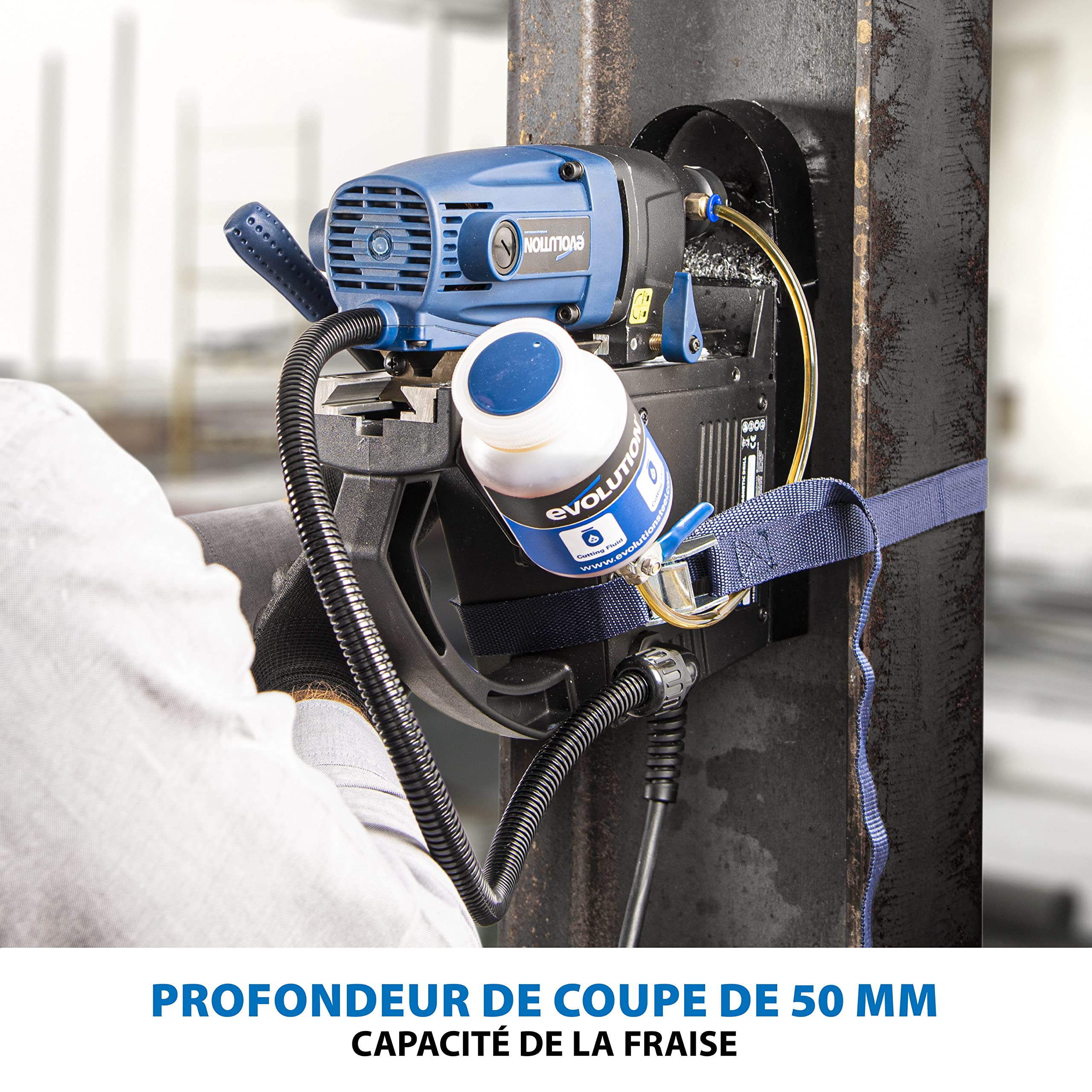 Evolution Power Tools S28MAG Perceuse magnétique industrielle pour le travail du métal, Système de refroidissement intégré, diamètre de fraise max. de 28 mm, S'accompagne d'une garantie de 3 ans, 28mm