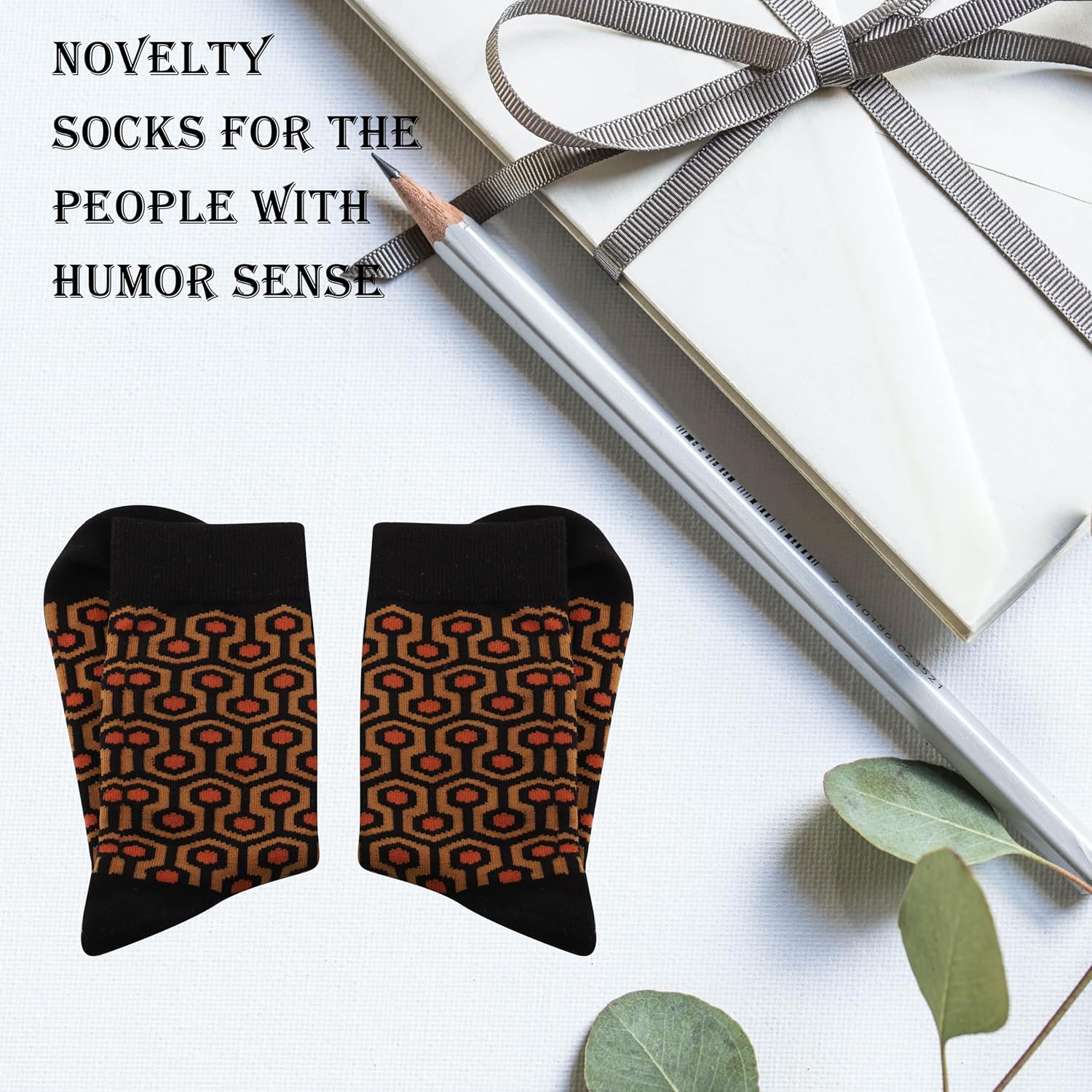 GJTIM Horror Movie Inspired Gift Halloween Party Gift Overlook Hotel Carpet Horror Socks for Scary Movie Lover - Image 4