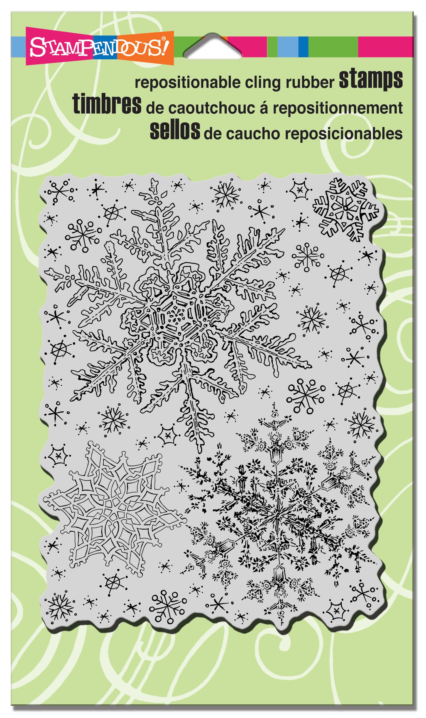 Stampendous Cling Snowflake Sky Rubber Stamp