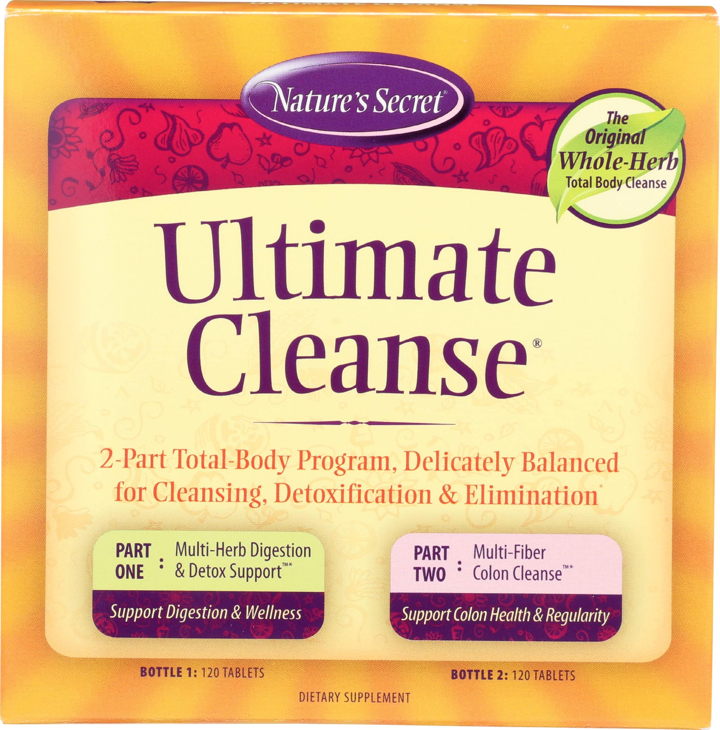 Ultimate Cleanse | Cleansing, Detoxification & Elimination, Two 120 Tablet Bottles