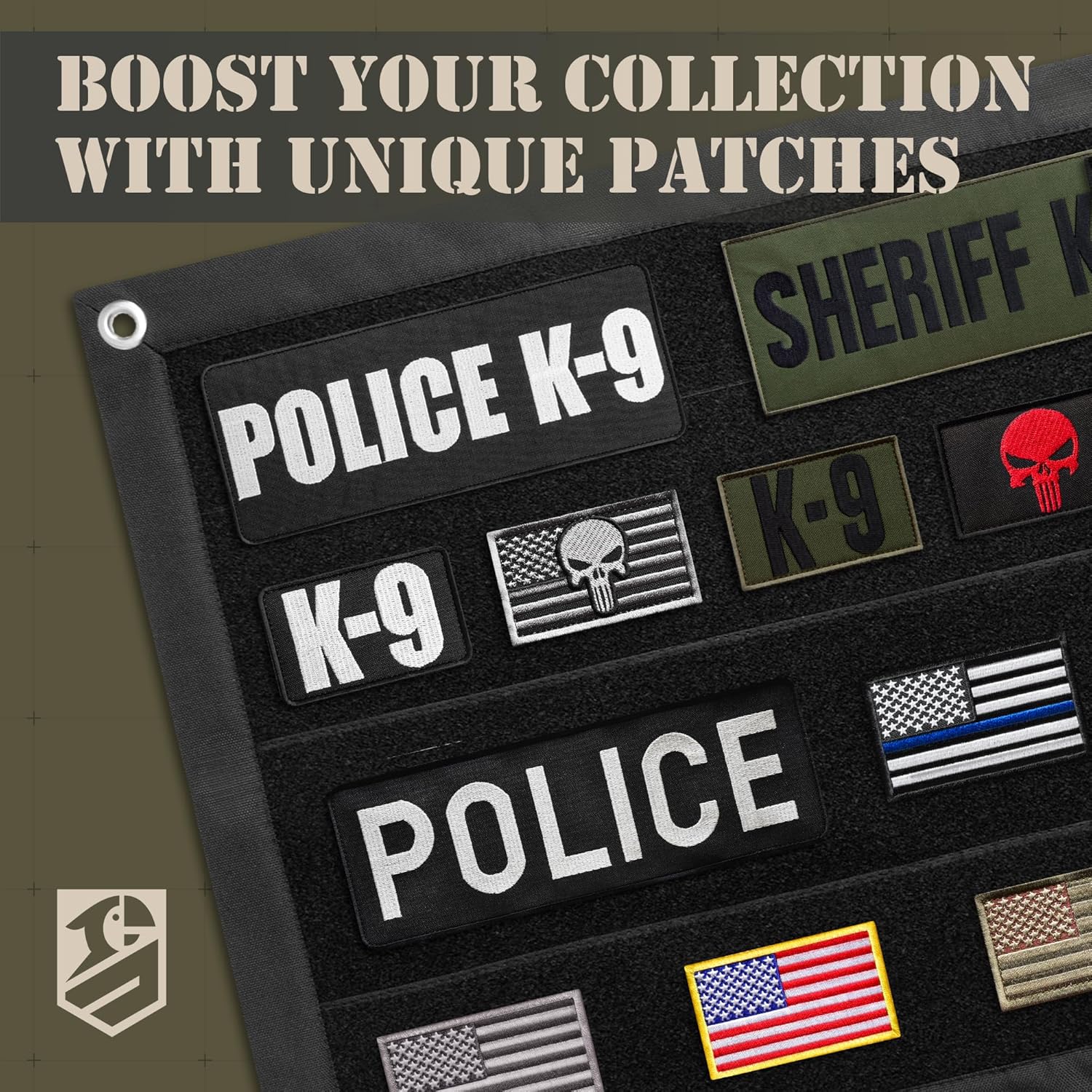 Police K9 Patch Set (3 Pcs) Quality Embroidery Hook and Loop K9 Patches for Vest Carrier Dog Harness Hat Helmet Tactical Backpack Working and Service Dogs Secure Attachment