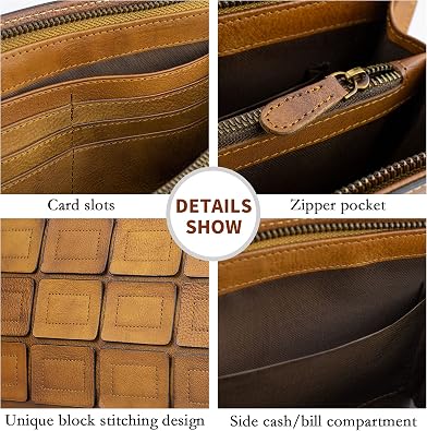 Crossbody Bags for Women Handmade Shoulder Bag Leather Purse Vintage Designer Satchels Handbag
