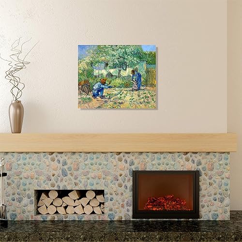 Miniatura 314 de A&T ARTWORK The Starry Night de Vincent Van Gogh. Tamaño del marco: 36 x 30 pulgadas, tamaño de la imagen: 30 x 24 pulgadas, reproducciones clásicas