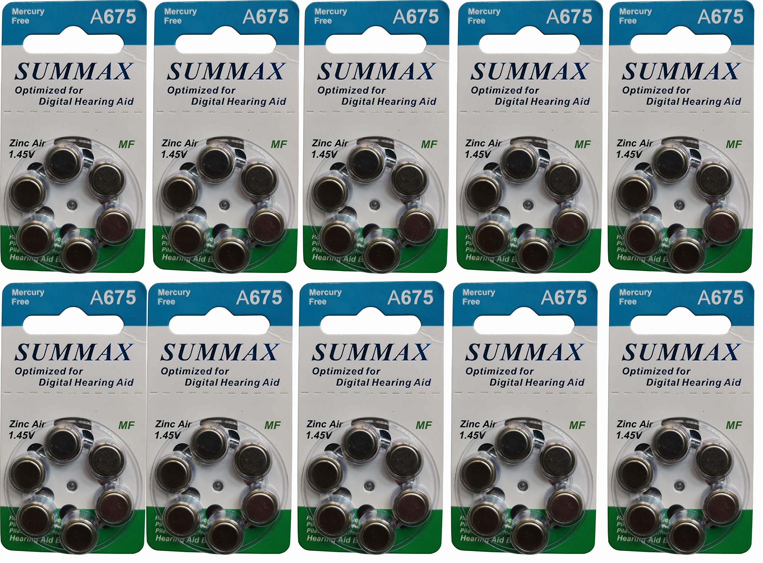 あいうえお Amazon.com: New Hearing Aid Batteries SizeA675 675A Za675