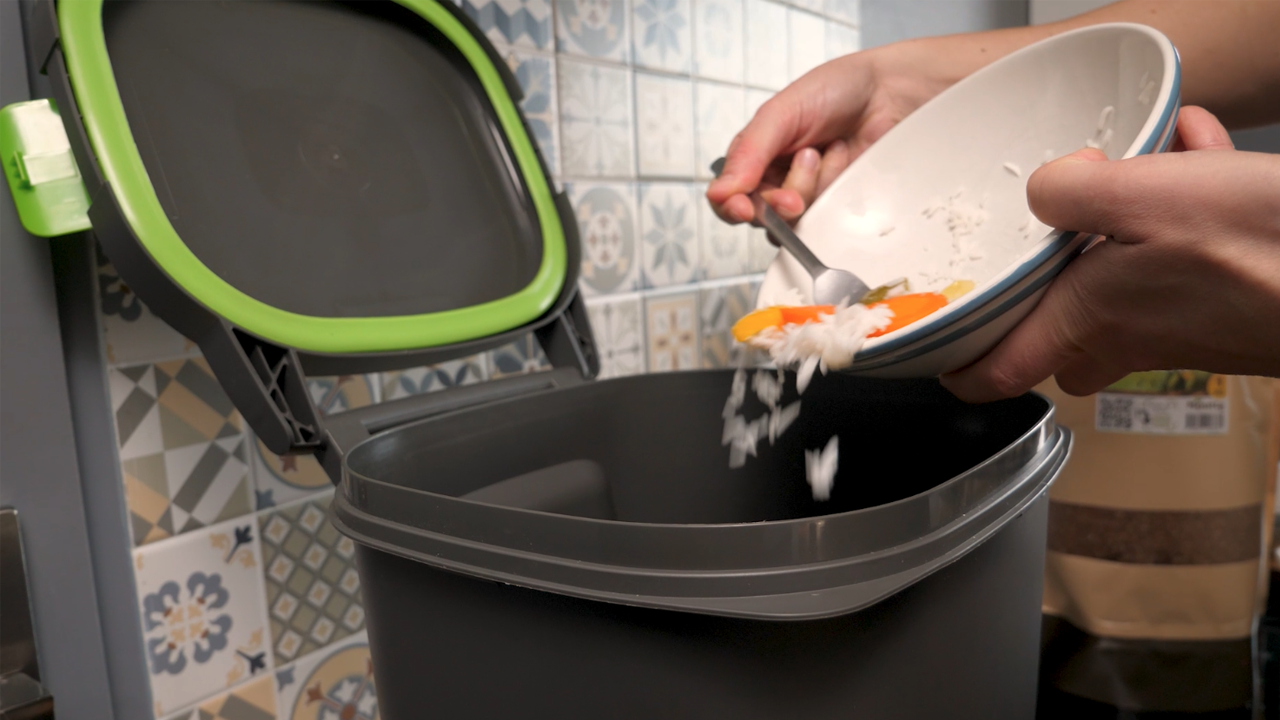 Bokashi Organko 2 Composter Set With EM-1 Activator | 2-Bucket Indoor Compost System For Kitchen Waste, 9.6L Each, Includes Compactor-1004588