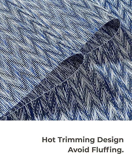 Miniatura 79 de Leetaltree - Manteles individuales, resistentes al calor, antideslizantes, para mesa de comedor, lavables, duraderos, tejido de PVC