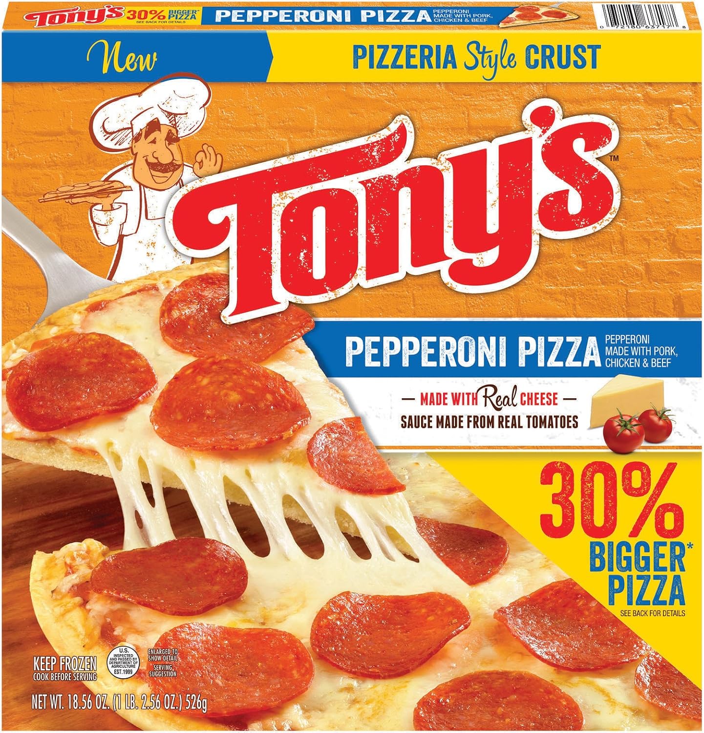 Tony's Pizzeria Style Pepperoni Pizza, 18.56 Oz
