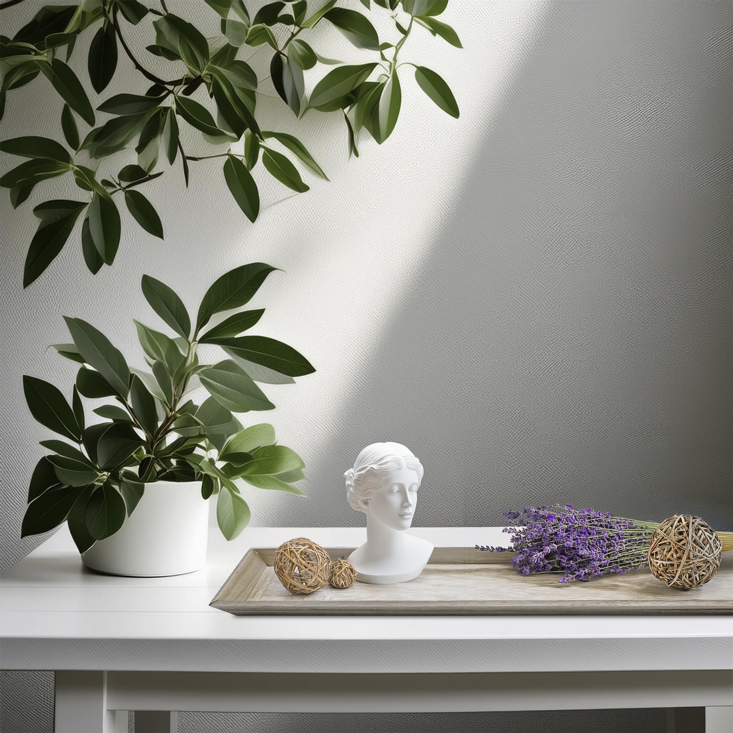 Vassoio Decorativo In Legno Con Corteccia Naturale - Rettangolare 38x11 Cm, Per Candele E Composizioni - 2