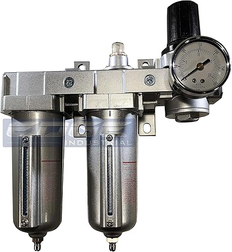 Miniatura 2 de Sistema de secado de aire de tres etapas con clasificación industrial filtro de partículas de aire, filtro coalescente de 0.01 micras y regulador de