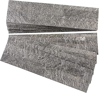 Aspect Peel and Stick Stone Overlay Kitchen Backsplash - Frosted Quartz ...