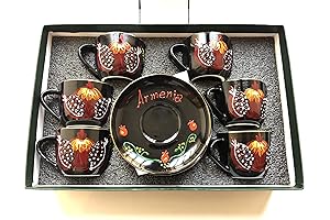 Armenian Black Coffee Cups, Armenian Ceramic Tea Bowl