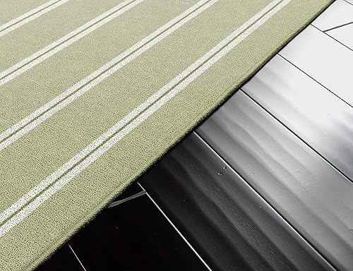 Miniatura 4 de Brumlow Mills Alfombra de interior con estampado tradicional de rayas verticales, perfecta para decoración de sala de estar, comedor, cocina,