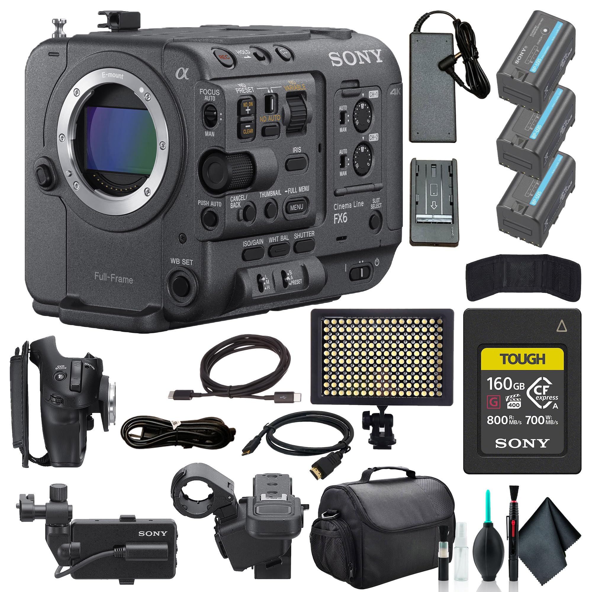 【新品】カメラケージ SONY FX6 ベーシックキット＆バッテリープレイス Amazon.com : Sony FX6 Full-Frame Cinema Camera Body Only