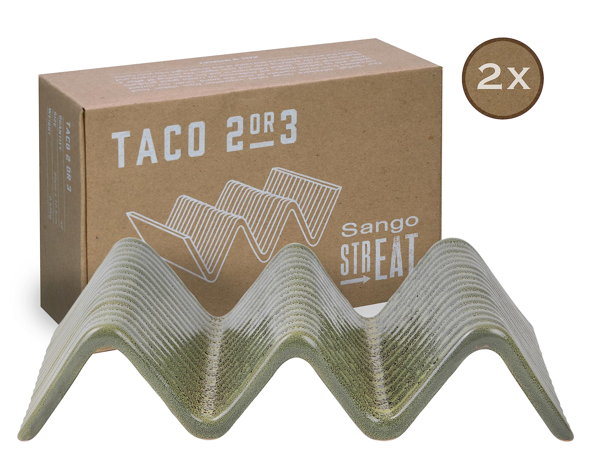CreaTable, 33984, Serie Streat Food, Geschirrset, Streat Taco Stand 2-2 teilig