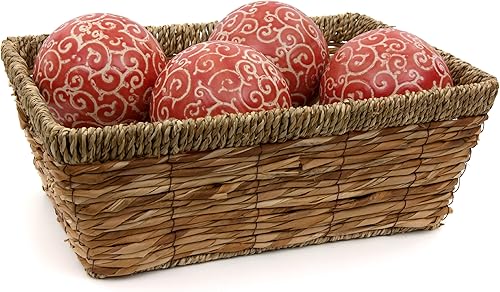 Miniatura 8 de Oriental Furniture - Juego de bolas de porcelana con medallones azules y blancos de 4 pulgadas