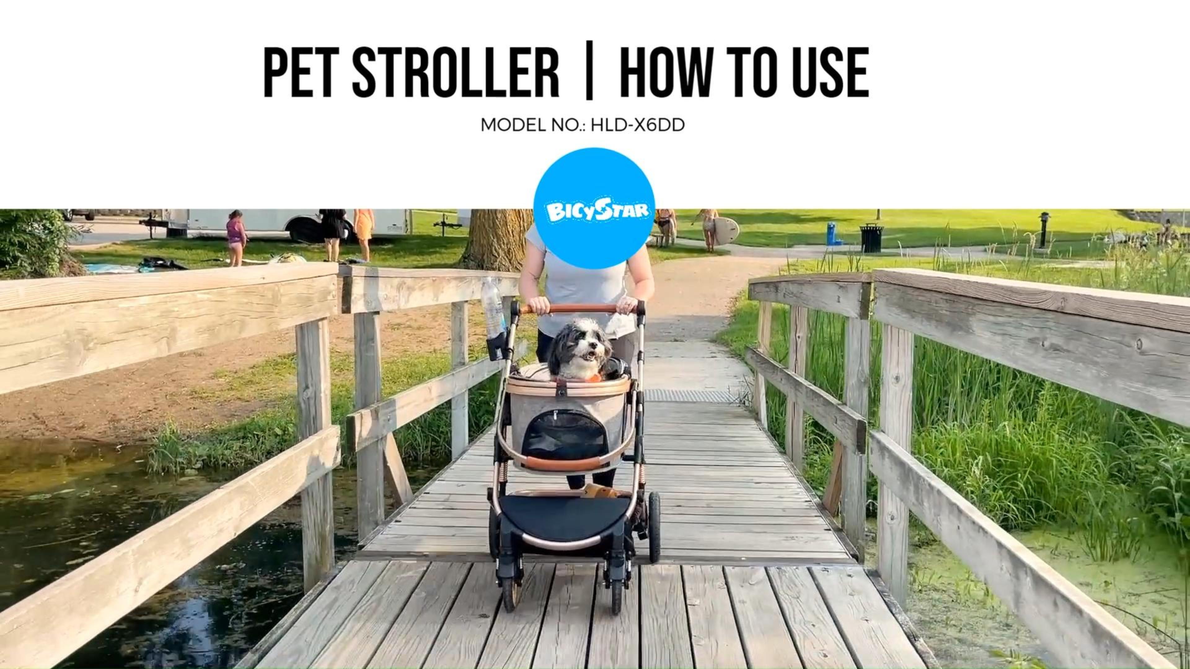 Amazon.com: Bicystar Cochecito para mascotas para perros medianos