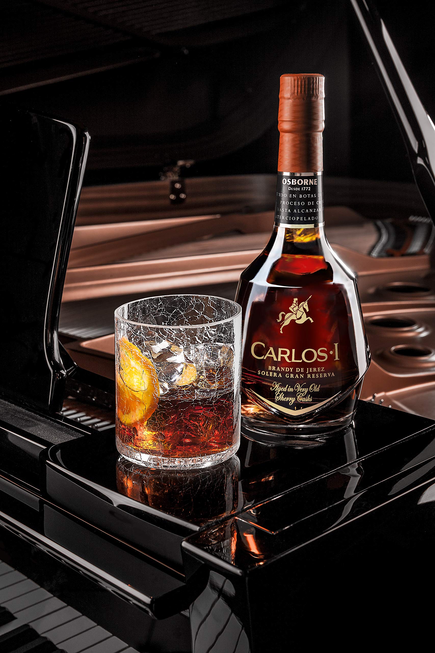 Carlos I Brandy D.O. Jerez Solera Gran Reserva | Más de 130 años de maestría | Elaboración artesanal | Envejecido a partir de la destilación de vino en botas de roble americano | 700 ml (Paquete de 2)
