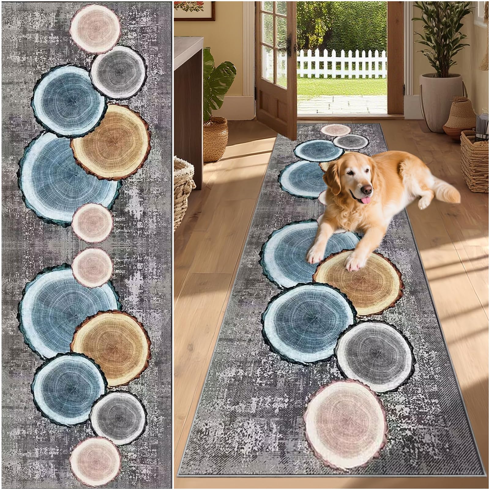Alfombra comedor pasillo para zonas de paso y lavandería moderna