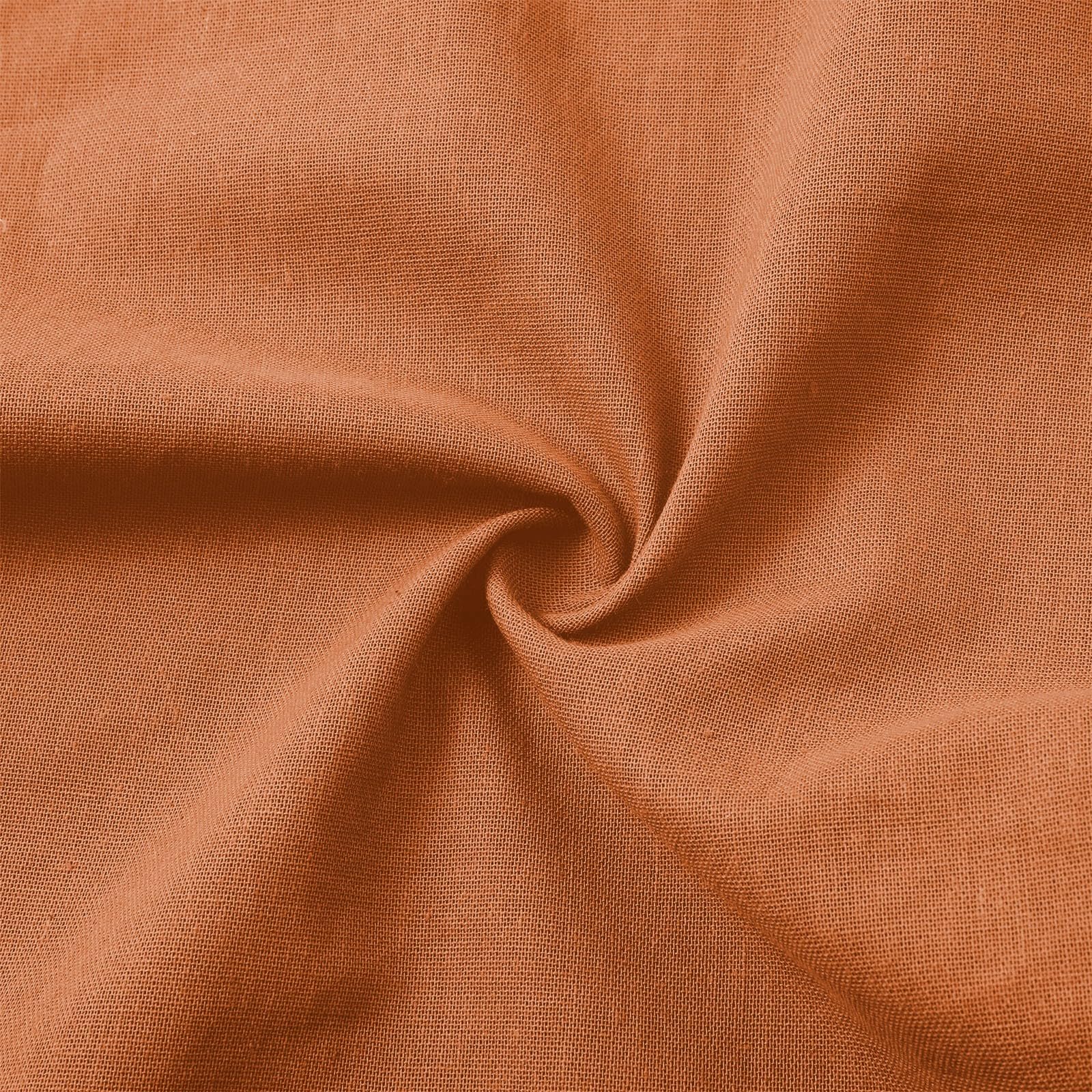 Weite Hosen Damen Elegant Musselin Hose Damen 3/4 Hoher Elastischer Taillenbund Knielange Stoffhose Musselin Einfarbig Taschen Atmungsaktiv Baumwolle Leinen Für Lounge Feiertage