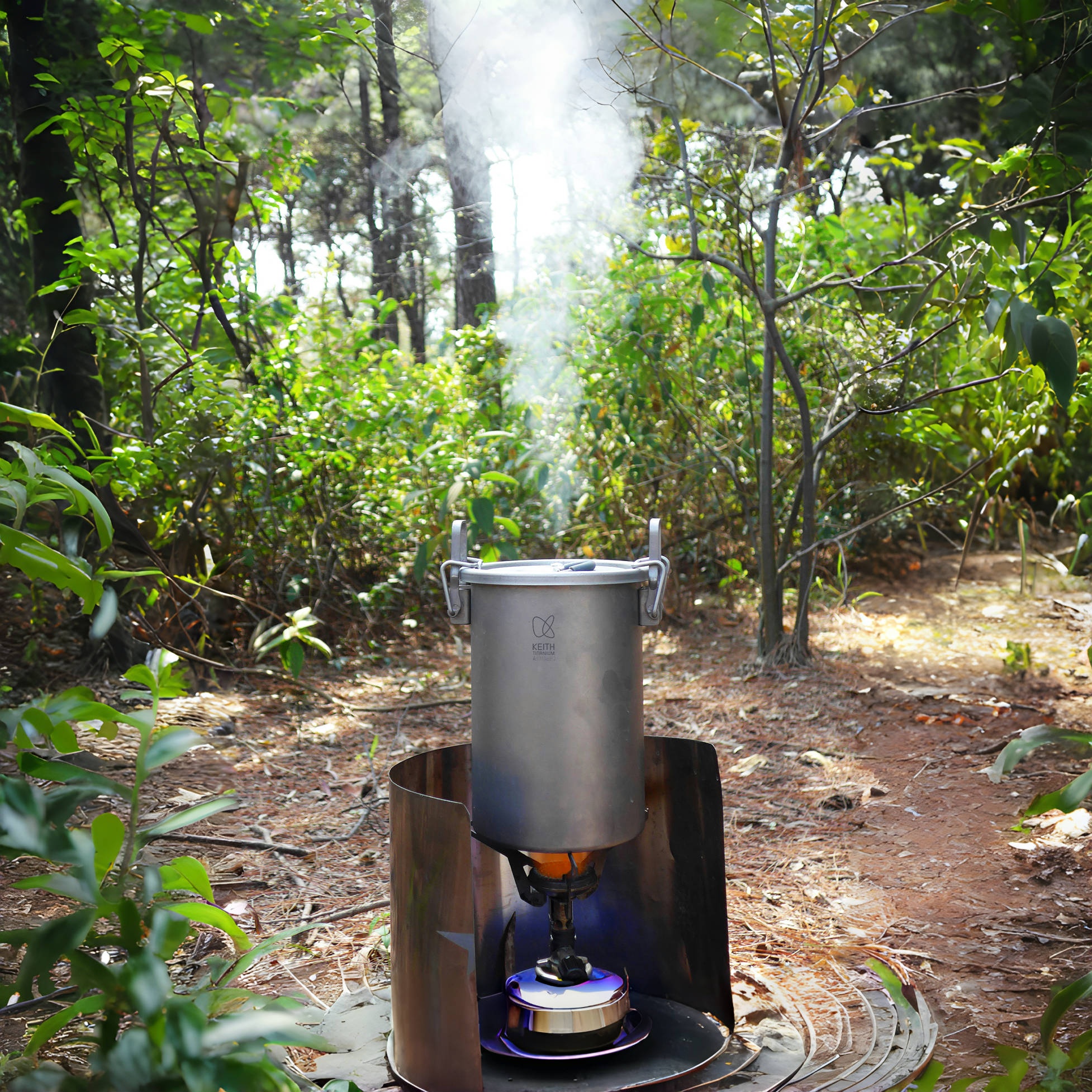 チタン 圧力鍋 KEITH Ti6032 KEITH Titanium High-Altitude Pressure Cooker - Ti6302