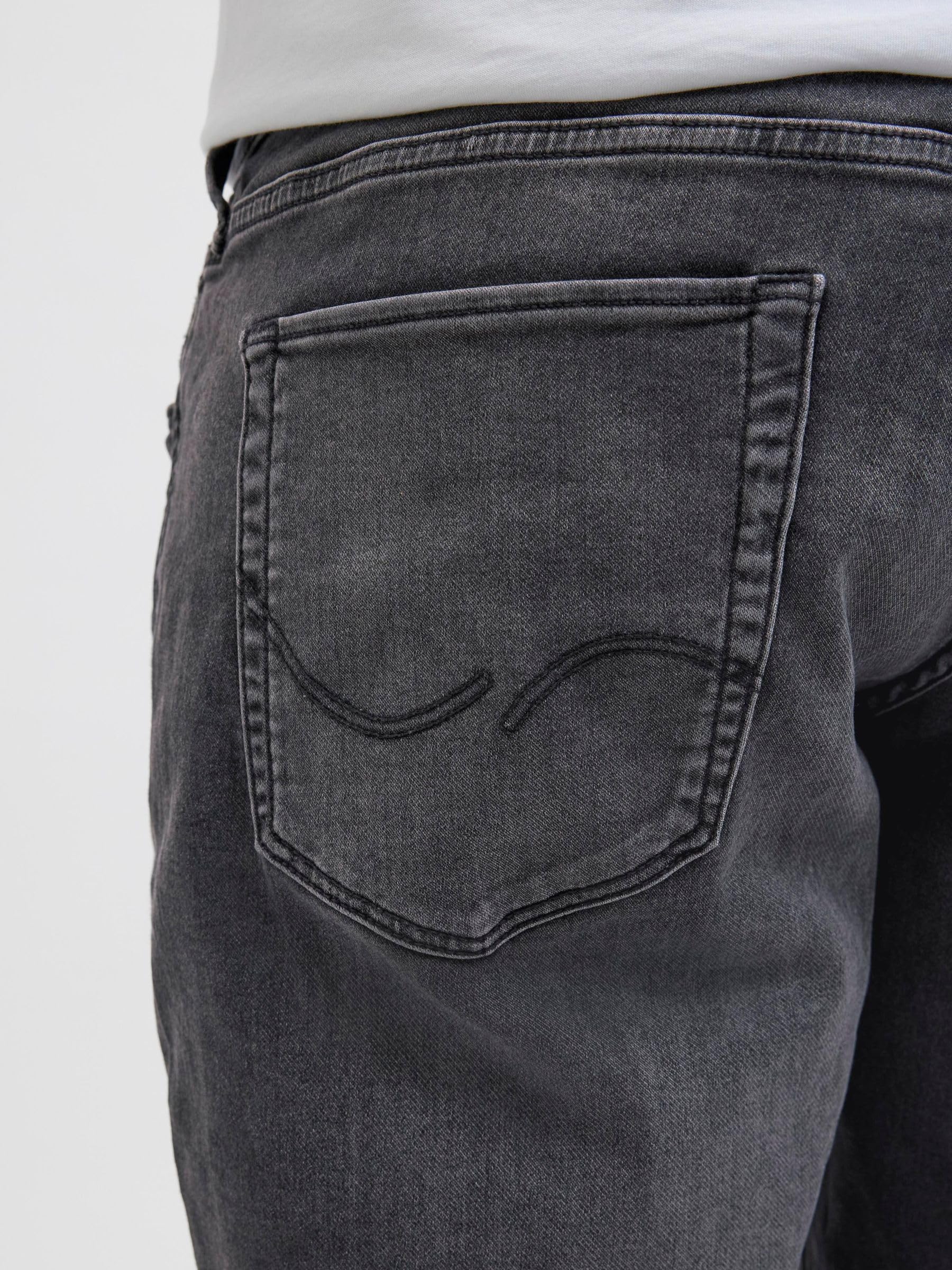 JACK&JONES PLUS Jjirick Jjicon I.k. Spodenki Sq 062 Sn Pls - Szorty jeansowe Mężczyźni