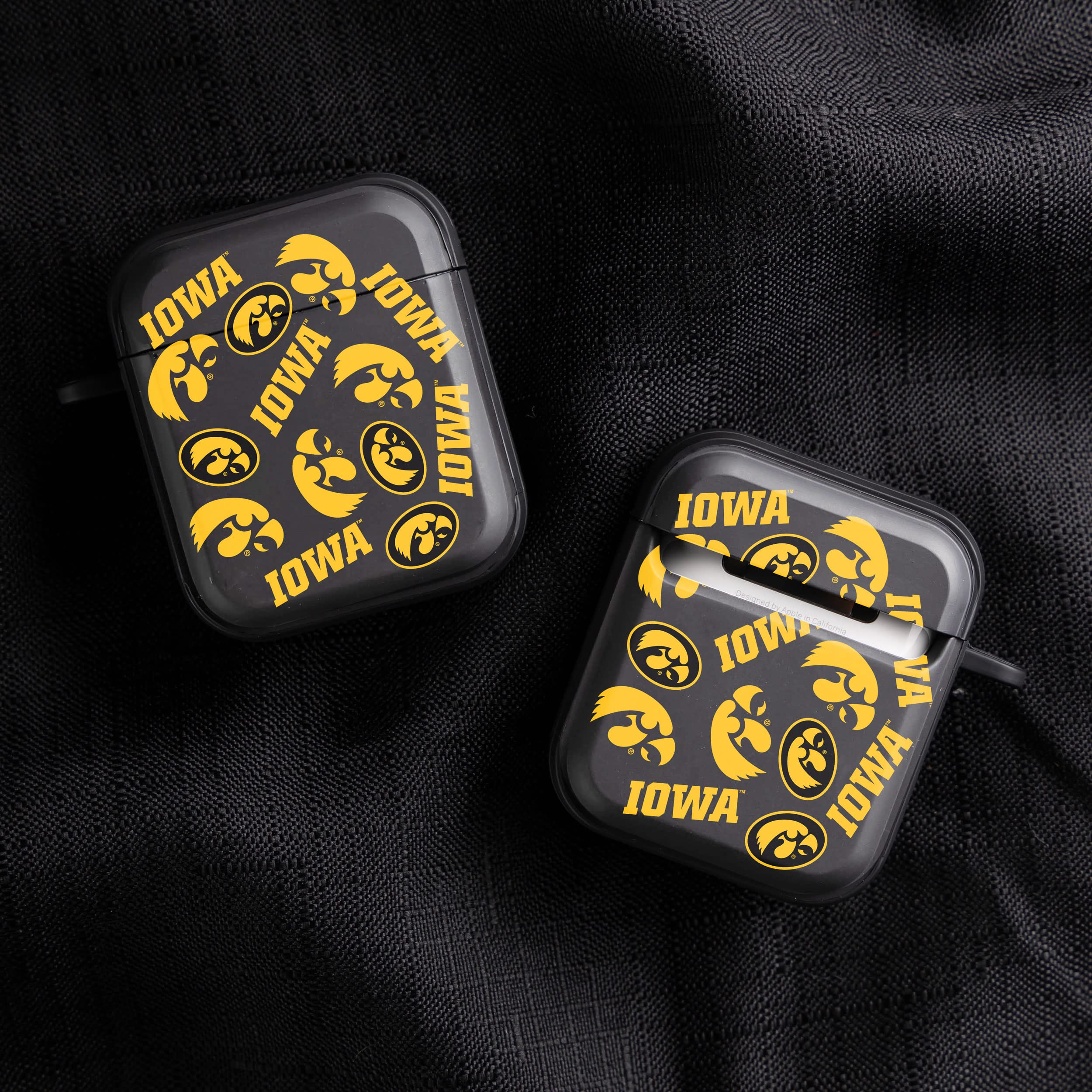 AFFINITY BANDS Iowa Hawkeyes HDX Case Cover Compatible with Apple AirPods Gen 1 & 2 (Select)