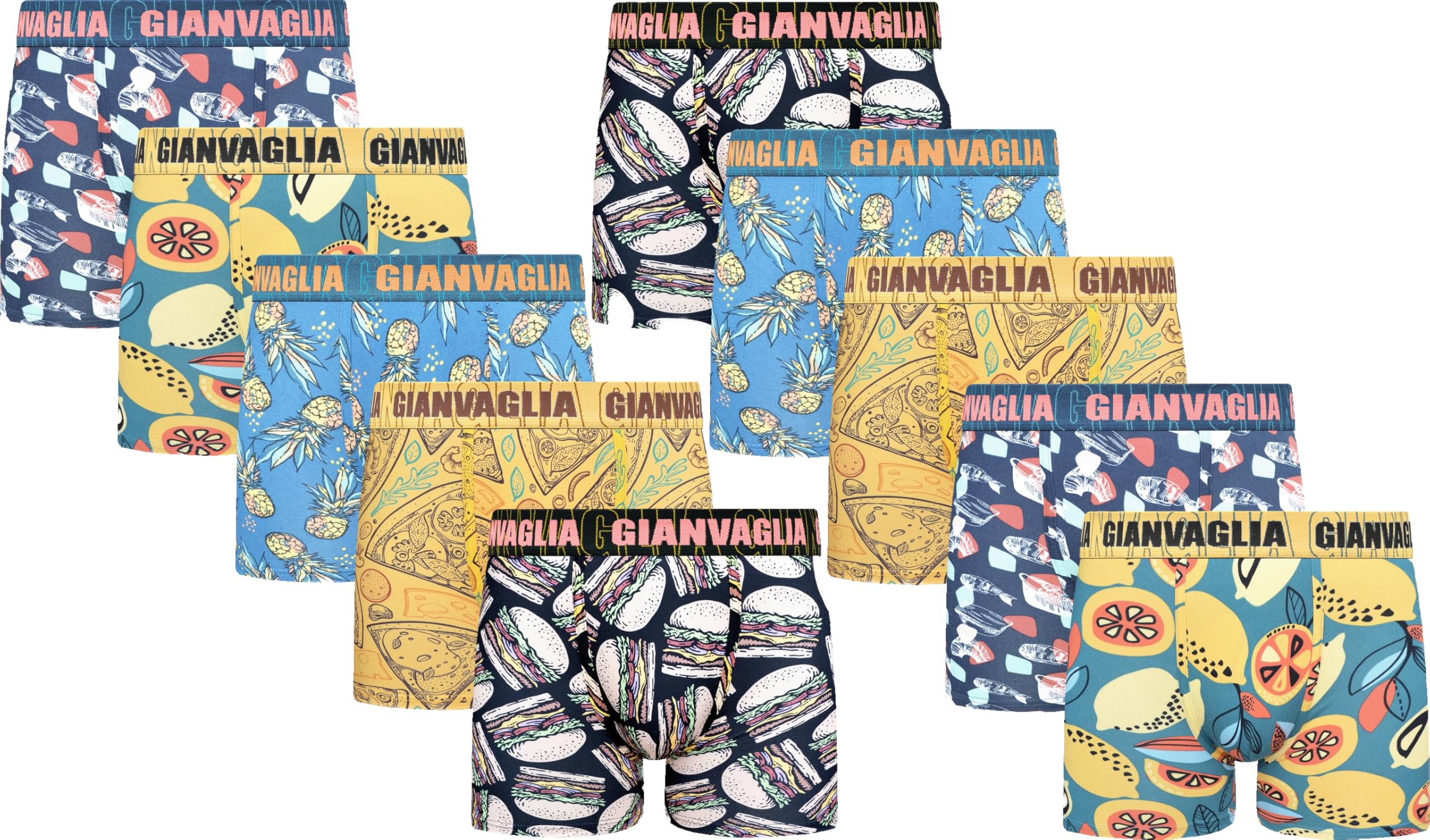 BestSale247 Herren Boxershorts (10er Pack) Unterwäsche Unterhosen Retroshorts Männer Trunks aus super weicher Baumwolle