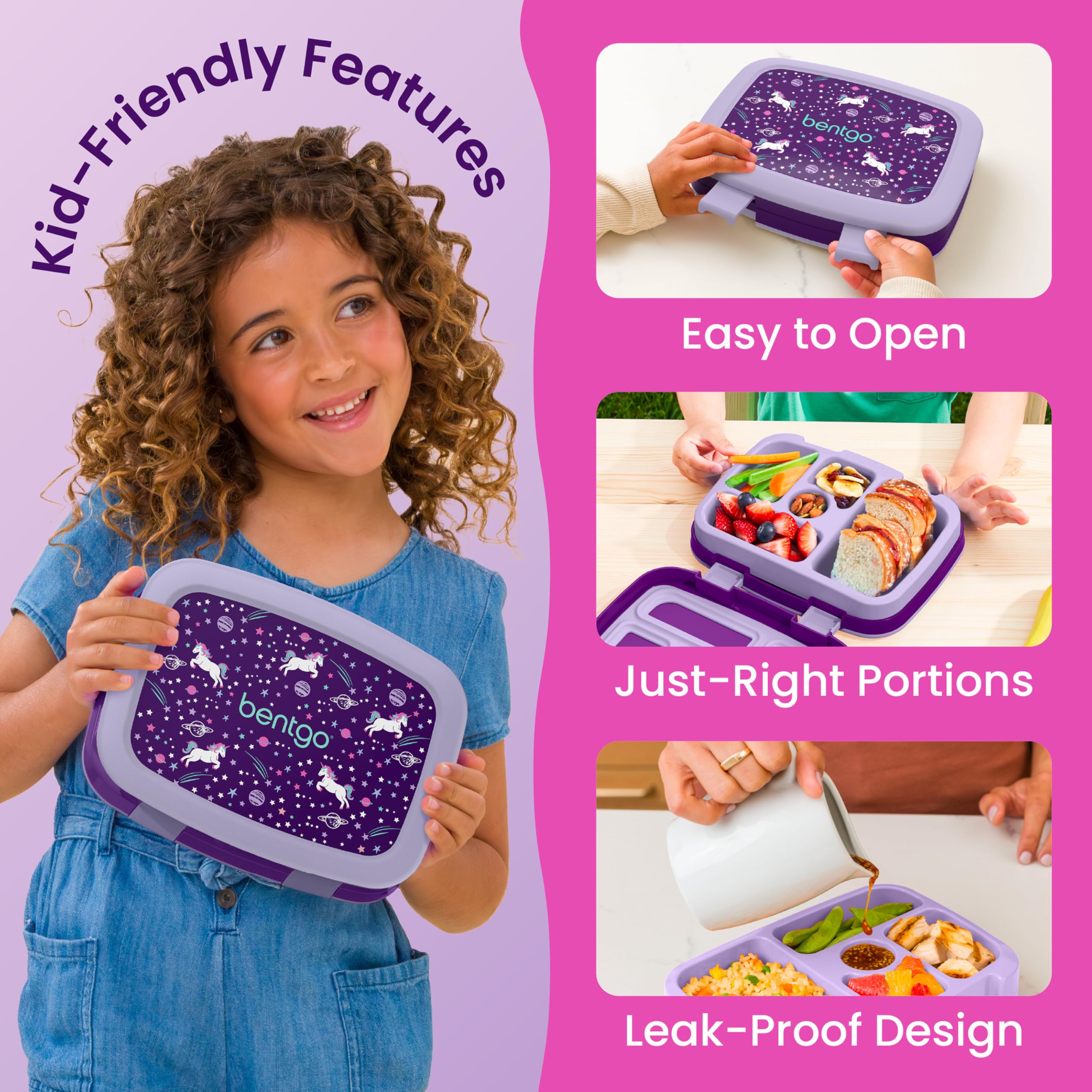 Amazon｜Bentgo(ベントゴー) 子ども用ランチボックス キッズプリント