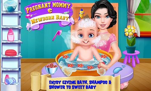 Mamã Grávida Bebê Recémnascido - Melhor jogo de parentalidade livre para todas as mulheres que estão