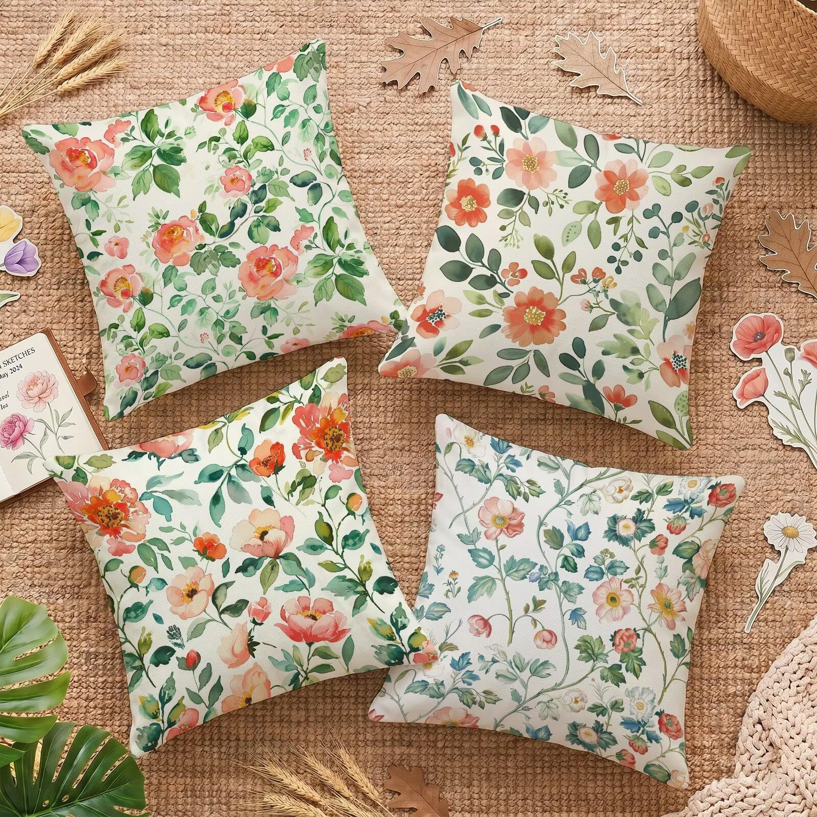 Housse coussin canape 65x65 imperméable contre les taches de salon de jardin