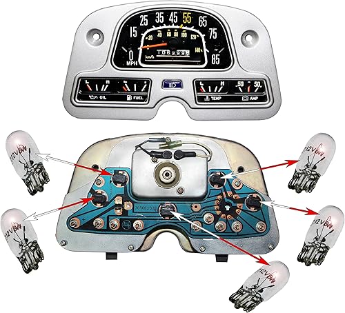 Dash Magnum - Bombillas de racimo - Base de cuña T3 1/4 de 5 vatios - 12 voltios FJ40 Land Cruiser