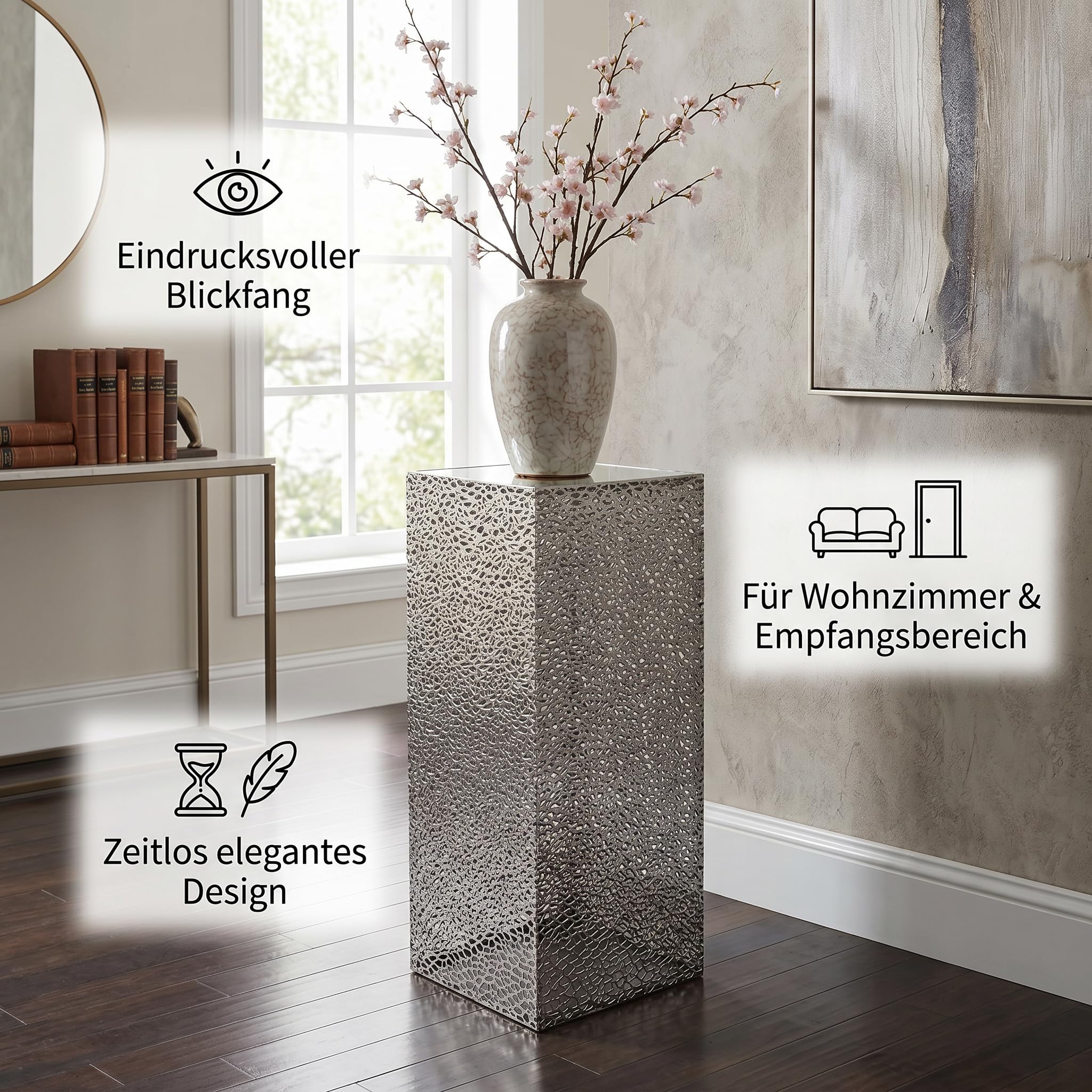 Casablanca kolumna Purley Met.ant.silb.wys. 100 cm 27 x 27 cm