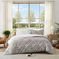 Vista 46 de Southshore Fine Living, Inc. Juego de funda de edredón tamaño King, reversible, juego de ropa de cama de microfibra de alta calidad, fácil cuidado