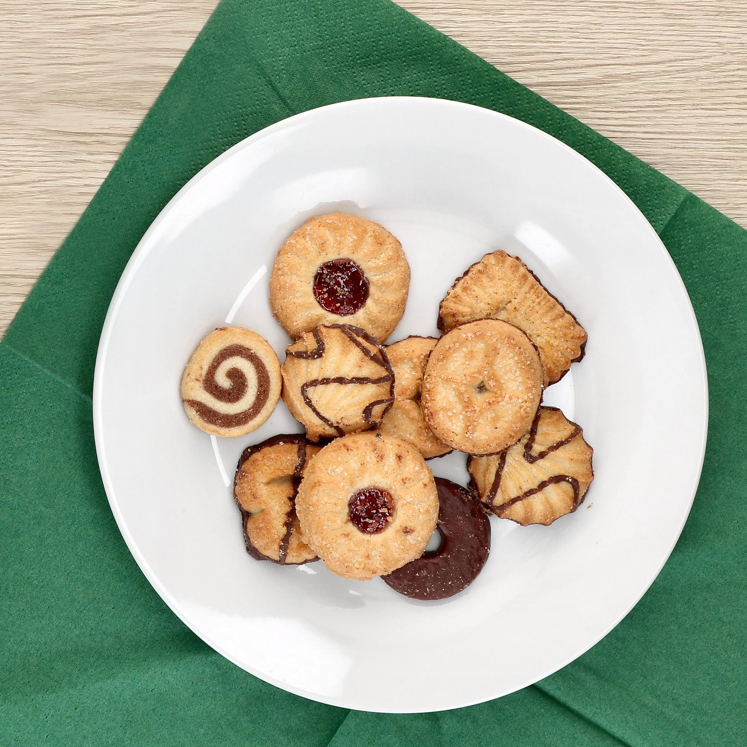 MamboCat Tommy - Set di 6 piatti da torta, in porcellana bianca, per 6 persone, piccoli piatti per insalata, dolci, dessert & Co. I piatti eleganti per colazione, pranzo, caffè e pane da sera