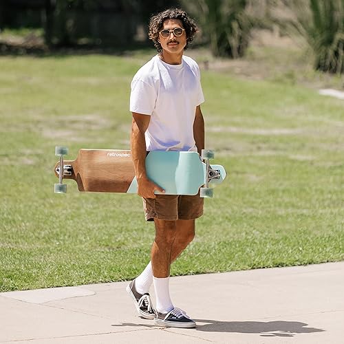 Miniatura 6 de Retrospec Tidal - Monopatín Drop-Down Longboard Completo (41104 cm)