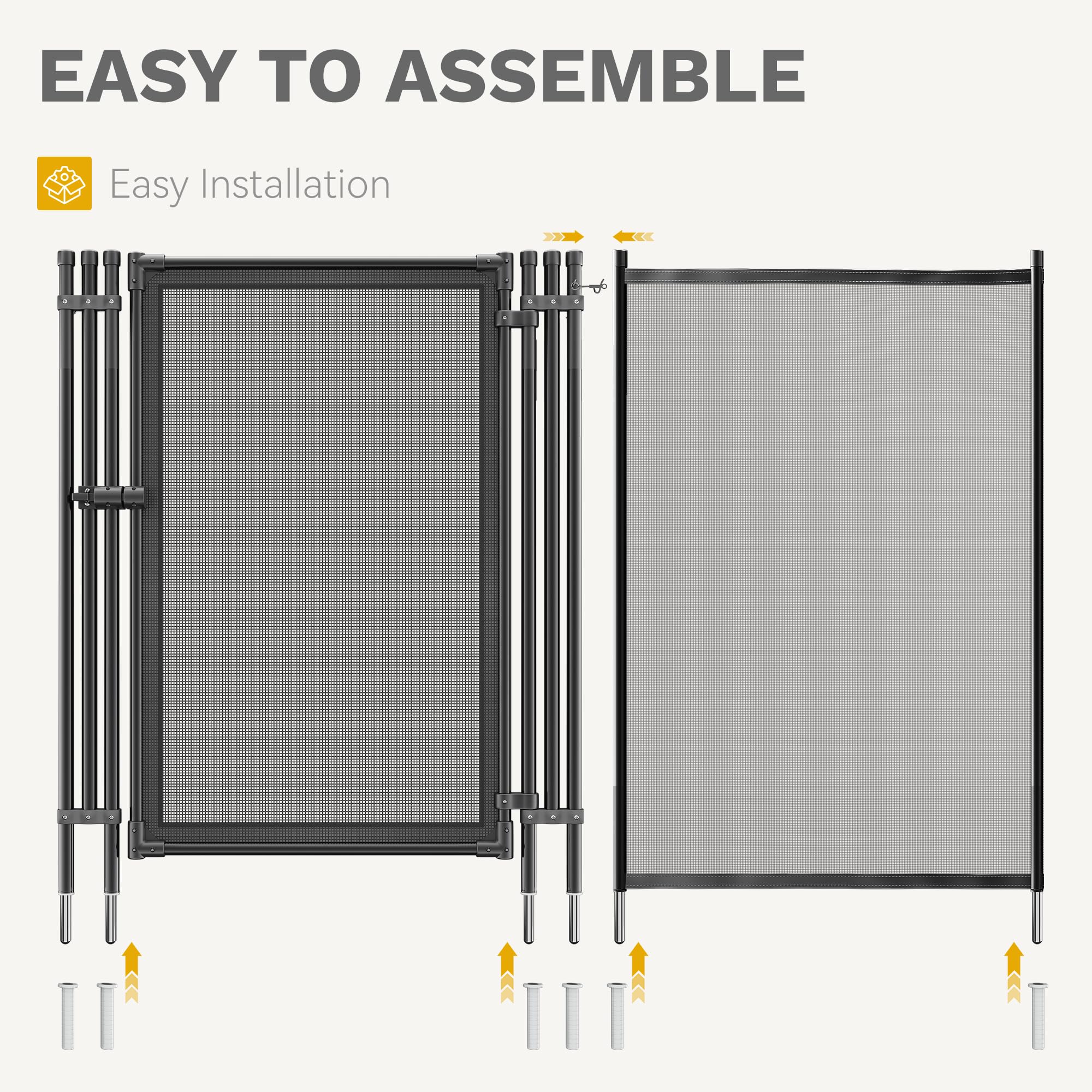 Snapklik.com : 4FTx 3.2FT Pool Fence Gate, DIY Swimming Pool Safety ...
