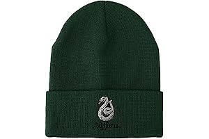 Harry Potter Slytherin Serpent Beanie With Green Cuff