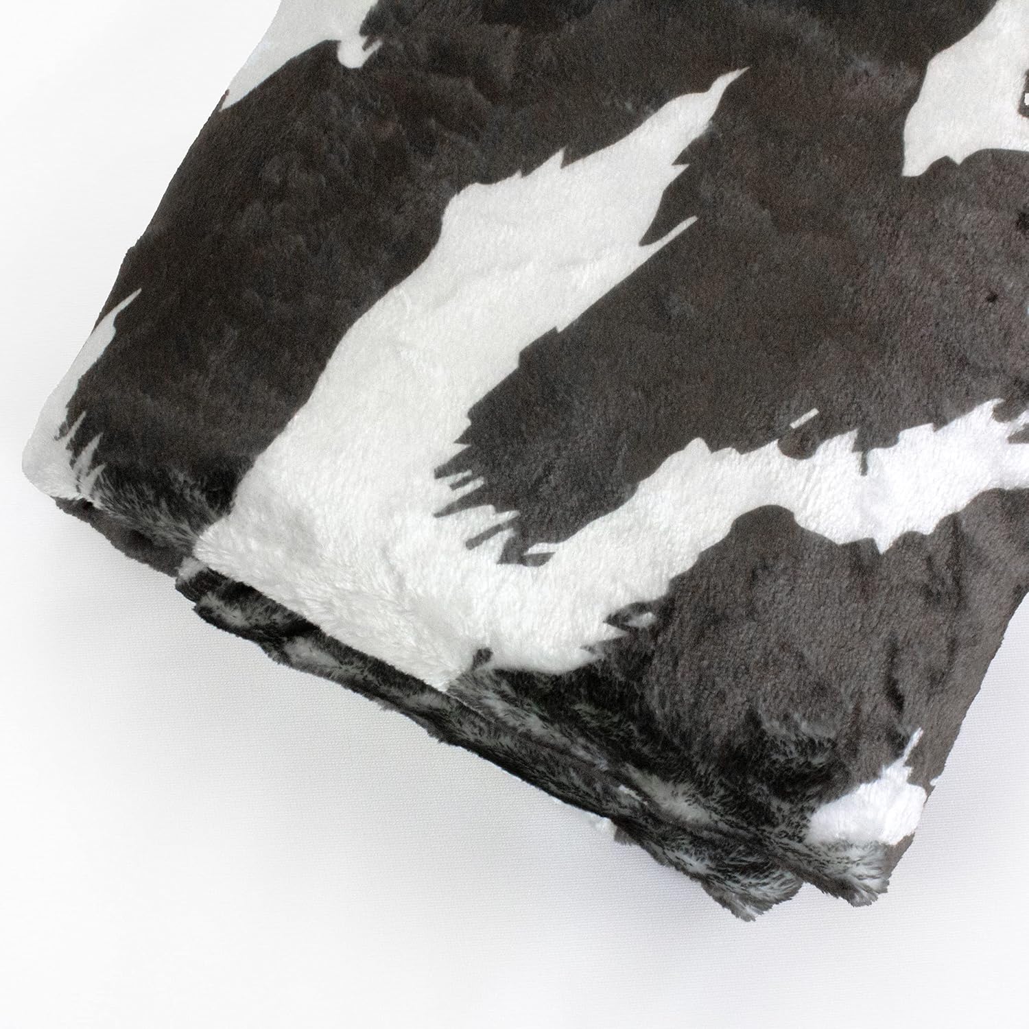 Everything Comfy Cow Print Decorative Throw Blanket, 42x60 Inch, Dark Brown