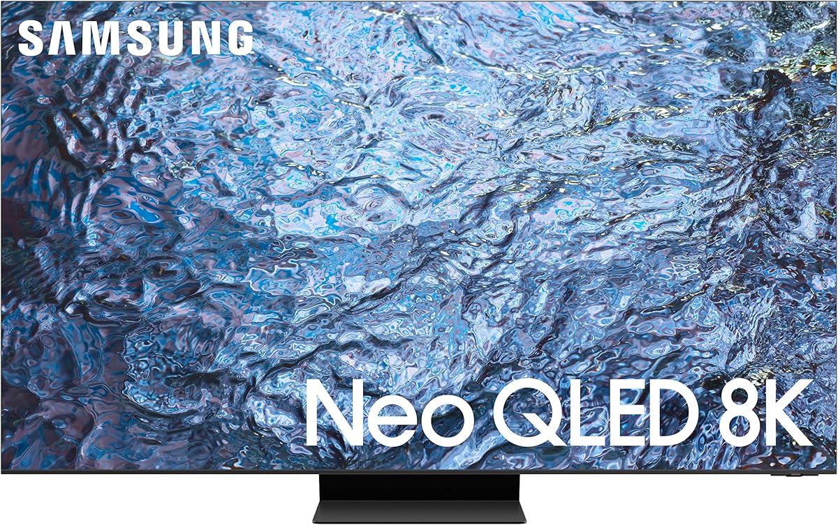 SAMSUNG 85-Inch Class Neo QLED 8K QN900C Series Mini LED Quantum HDR Smart TV with Infinity Screen, Dolby Atmos, Object Tracking Sound Pro, Alexa Built-in (QN85QN900C, 2023 Model),Titan Black